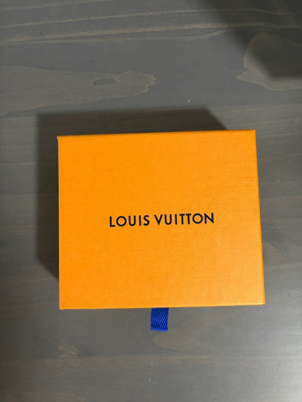 Louis Vuitton Orange Box with Blue Pull Tab